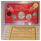 American Classic Pre 1950 -5 piece Coin Collection w/C.O.A