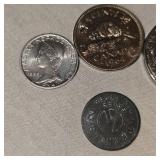 Lot of 4 Foreign Coins