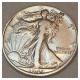 1941 Walking Liberty Half 50c
