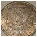 1880 S Morgan Dollar $1, AU plus