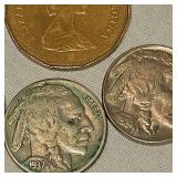 1988 Canadian Loonie , Buffalo Nickels