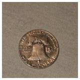 1954 Franklin Half 50c