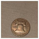 1952 Franklin Half 50c
