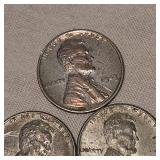 1943 Steel Wheatback Pennies 1c, Qty 9