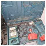 Makita Impact Driver Kit, 2 Batteries, charger and Bostich Air Crown Stapler