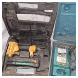 Makita Impact Driver Kit, 2 Batteries, charger and Bostich Air Crown Stapler