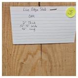 Live Edge Oak 2" Thick, 12-15" Wide, 42" Long