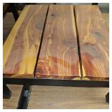 Beautiful Finished Cedar Nightstand Table w/drawer