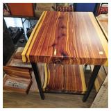 Beautiful Cedar 2" Top and Shelf End Table