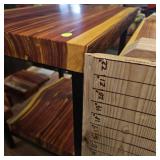 Beautiful Cedar 2" Top and Shelf End Table