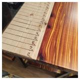 Beautiful Cedar 2" Top and Shelf End Table