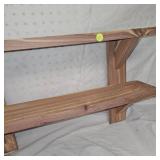 Cedar 1" Thick Double Wall Shelf