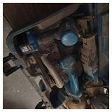 3 Piece Makita 18 Volt Kit, Drill, Saw, Sawzall and Prime Air Portable Air Compressor