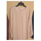 UL - Ann Taylor Petite Blouses - 3 Shirts, Size M (Petite) - Red Floral, Pink, Teal