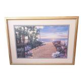 UL - Seaside Boardwalk Framed Print - Glass Missing