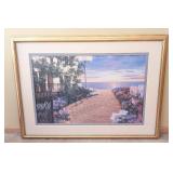 UL - Seaside Boardwalk Framed Print - Glass Missing