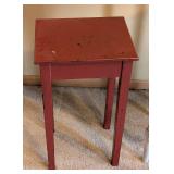 UL -Shabby Chic Style Accent Table and Petite Red Table