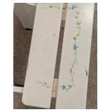 LL - Time Out Kids Chair - 2-Step Stool - Small Stool - 3-Piece Painted Wood Set