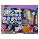 LL - Sears 385.15512000 Sewing Machine With Thread Spools & Accessory Kit