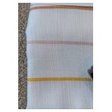 LL - Room Essentials Shower Curtain - Multicolor Stripe 72 in x 72 in & Plastic Shower Rings 12-count