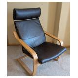 UL - IKEA Leather Lounge Chair - Dark Brown