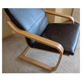 UL - IKEA Leather Lounge Chair - Dark Brown