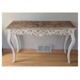 ML - Console Table - Carved White Apron