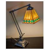 UL - Adjustable Tiffany-Style Stained Glass Table Lamp