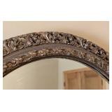 UL - Baroque Oval Wall Mirror Antique Style Bronze Frame