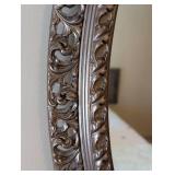 UL - Baroque Oval Wall Mirror Antique Style Bronze Frame