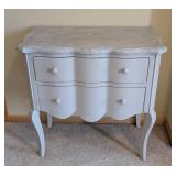 UL - Grey-Lavender Dresser - 2-Drawer, French Provincial