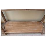 SW - Rustic Style Petite Wood Console Table
