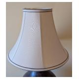 UL - Wood Table Lamp with Beige Shade, Missing Finial