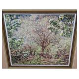 ML - Framed Tree Print - Blossom Orchard Scene