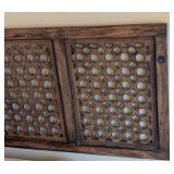 UL - Wood Headboard - 5-Panel Lattice Wall Hanging