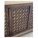 UL - Wood Headboard - 5-Panel Lattice Wall Hanging