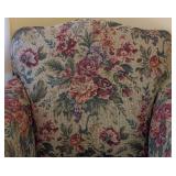 UL - Floral Armchair Floral Upholstered Accent Chair