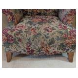 UL - Floral Armchair Floral Upholstered Accent Chair