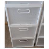 UL - 4-Drawer Plastic Storage Tower - Set of 2