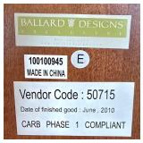 O - Pair of Ballard Designs Exclusive Office Cabinets