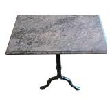 O - Green Cast Iron Base With Separate Marble Top Dining Table / Desk