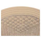 LR - Rattan Wicker Armchair & Ottoman - Pale Sage Cushions