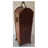 LR - Ornate Wood Boxes & Metal Lantern Candle Holder - 3-Piece Set