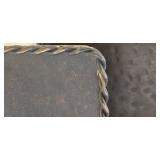 LR - Metal Plant Display Stand Set - 3-Tier Center & Pair Side Stands + 3 Faux Pots