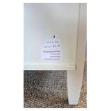 LR - Cabinet with woven accents - light gray finish