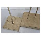 LR - ArtDreams Home Heron Series II Pair Sculptures on Square Bases