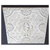 LR - Metal Wall Hanging with Wood Back Frame - 23-Inch Square