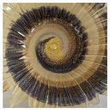 K - Sunflower Glass Centerpiece Bowl