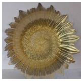K - Sunflower Glass Centerpiece Bowl