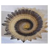 K - Sunflower Glass Centerpiece Bowl